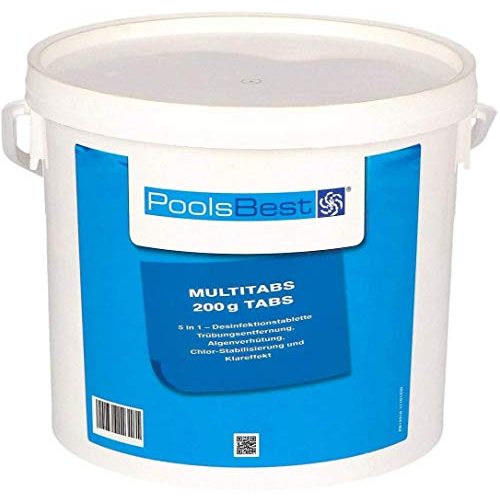 Chlortabletten (Pool) POOLSBEST ® 5 kg Chlor Multitabs 5 in 1