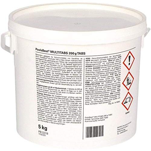 Chlortabletten (Pool) POOLSBEST ® 5 kg Chlor Multitabs 5 in 1