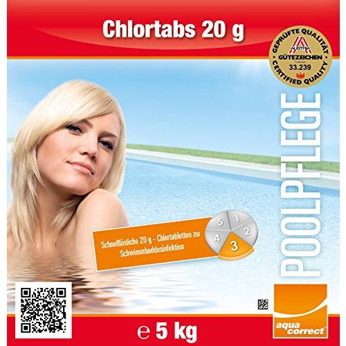 Chlortabletten (Pool) Steinbach Poolpflege Chlortabs, 20g, 5 kg