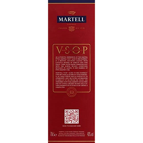 Cognac Martell V.S.O.P. Medaillon mit eleganter Verpackung