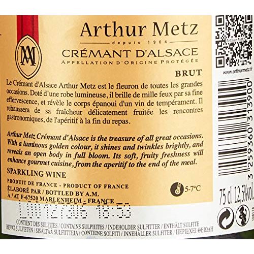 Cremant d Alsace Arthur Metz Crémant Brut Trocken (0.75 l)
