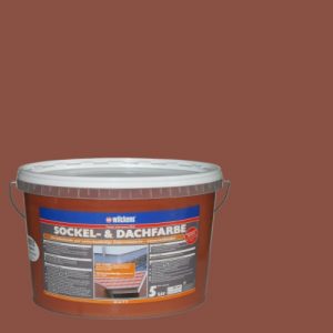 Dachbeschichtung Wilckens Sockel- & Dachfarbe Ziegelrot 5 Liter