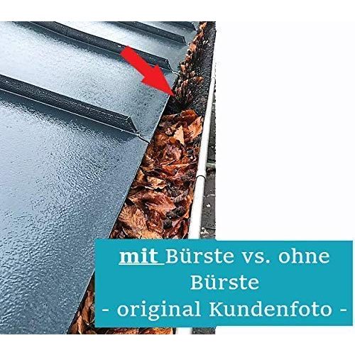 Dachrinnenschutz Qualitätsbürsten – Made in Germany 10 Meter