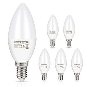 E14-LED Reteck E14 LED Bulb, 5W, 550Lm, Warm White, Replaces 60W