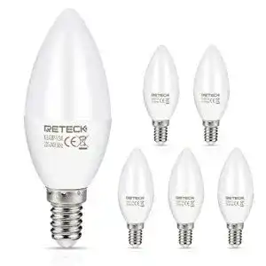 E14-LED Reteck E14 LED Lampe, 5W, 550Lm, Warmweiß, Ersetzt 60W