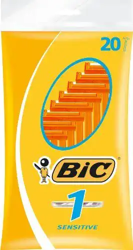 Einwegrasierer BIC Herren-Rasierer 1 Sensitive, 1 x 20 Stück