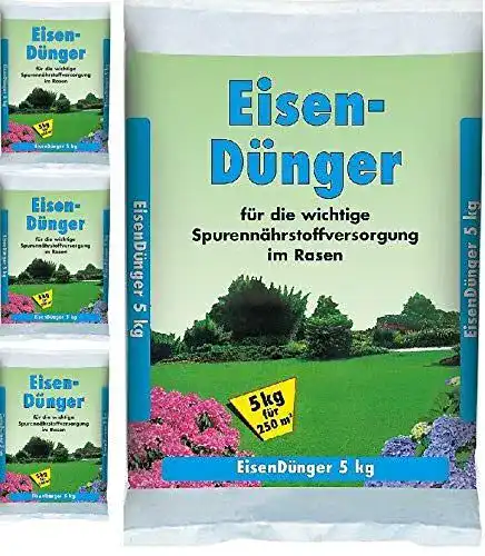 Eisendünger gpi 5kg gegen Moos Rasendünger Dünger Eisen
