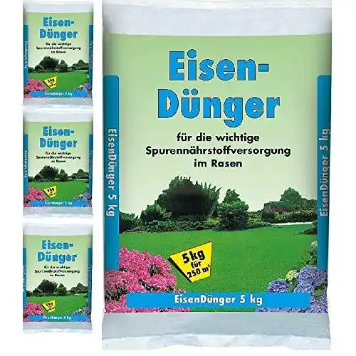 Eisendünger gpi 5kg gegen Moos Rasendünger Dünger Eisen