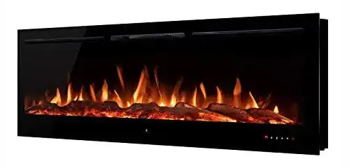 Elektrokamin Noble Flame Paris Schwarz 1830 (183 cm / 72”)