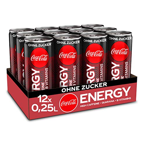 Energy Drink Coca-Cola Energy, Energydrink mit Koffein u. Guarana