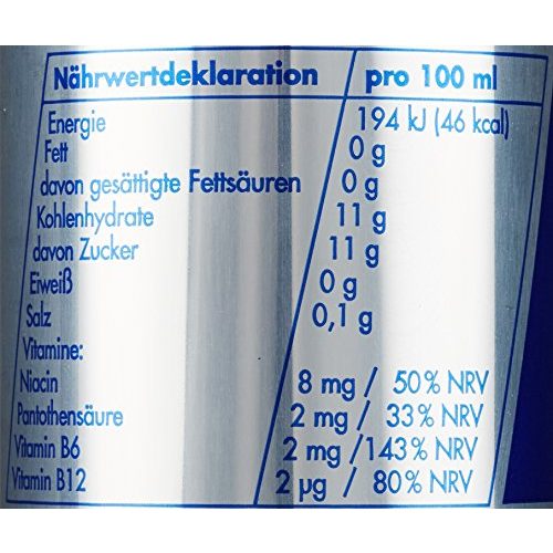 Energy Drink Red Bull Dosen Getränke 24er Palette, (24 x 250 ml)