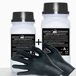 Epoxidharz Dipoxy 750g 2K Harz + Härter + Handschuhe EP