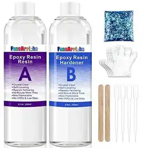 Epoxidharz FansArriche 500ml/18.5oz Glasklar 1: 1 Verhältnis