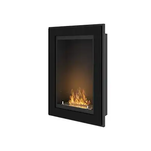 Ethanol-Kamin SOLOLED Bio für den Einbau an der Wand