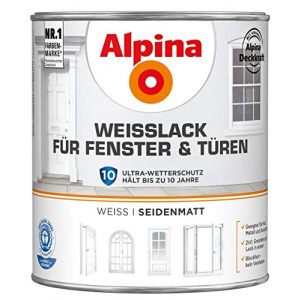Fensterlack Alpina Weißlack für Fenster und Türen 2 Liter