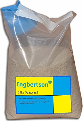 Die beste filtersand ingbertson 25kg quarzsand 04 08mm sand Bestsleller kaufen