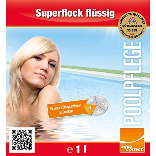 Flockungsmittel (Pool) Steinbach Poolpflege Superflock flüssig, 1 l