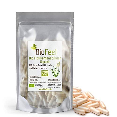 Die beste flohsamenschalen kapseln biofeel bio flohsamenschalen 180 stk Bestsleller kaufen