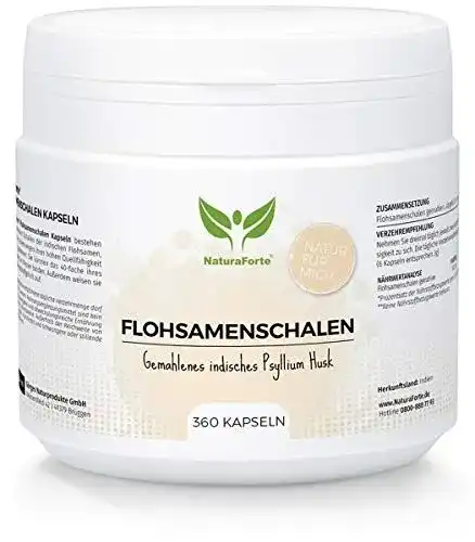 Flohsamenschalen-Kapseln NaturaForte Flohsamenschalen