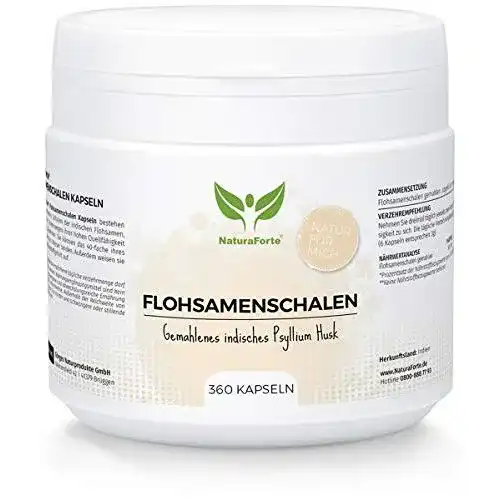 Flohsamenschalen-Kapseln NaturaForte Flohsamenschalen