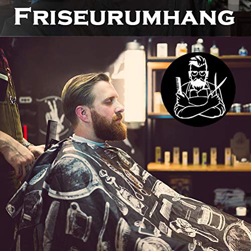 Friseurumhang EGGLA – Schwarz Haarschneideumhang