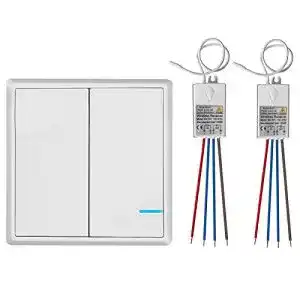 Funkschalter TSSS 2-Wege Funk Wandschalter Wireless Licht Schalter