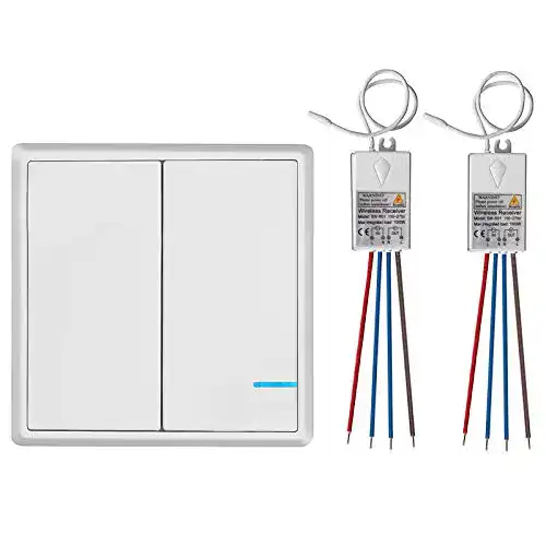 Funkschalter TSSS 2-Wege Funk Wandschalter Wireless Licht Schalter