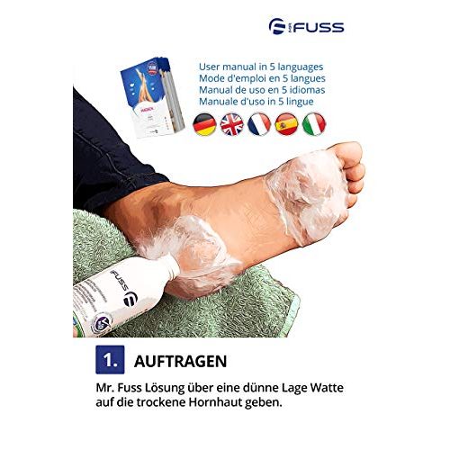 Fußmaske Mr. Fuss Hornhautentferner Lösung sanft 250ml