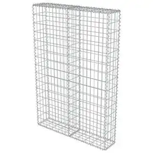 Gabionen vidaXL Gabione 100x20x150cm Deckel Stein Steinkorb