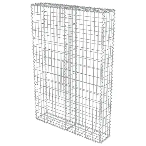 Gabionen vidaXL Gabione 100x20x150cm Deckel Stein Steinkorb