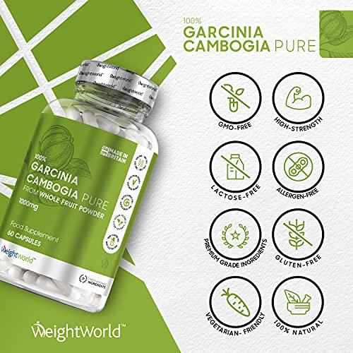 Garcinia Cambogia WeightWorld Kapseln 1000mg – Pure Garcinia