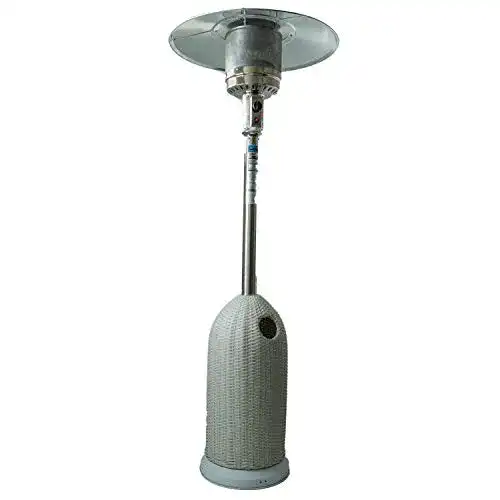 Gasheizstrahler ACTIVA Brolly Rattan 13 KW Heizstrahler, 220cm