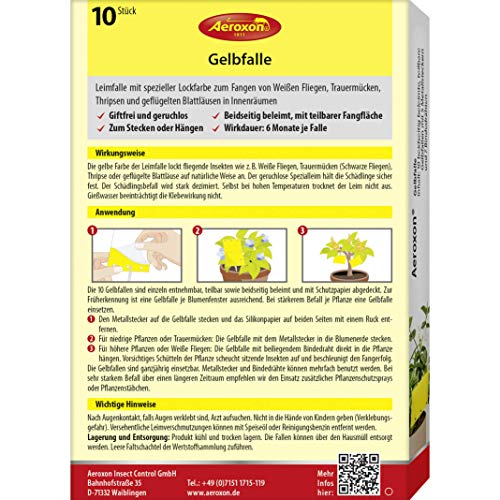 Gelbtafeln Aeroxon – Gelbsticker, Gelbfalle, , 20 teilbare Leimtafeln
