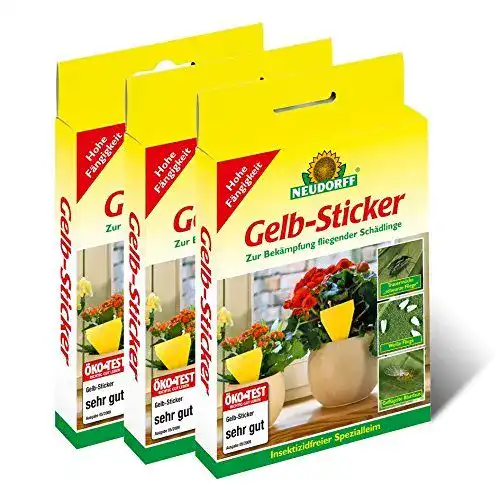 Gelbtafeln Neudorff Gelb-Sticker 30 Stück Vorteilspackung