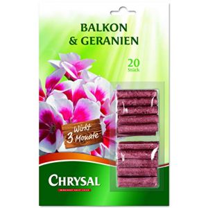 Geraniendünger Chrysal Balkon & Geranien Düngestäbchen 20 Stück