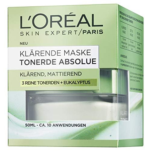 Gesichtsmasken L’Oréal Paris Tonerde Absolue Klärende Maske