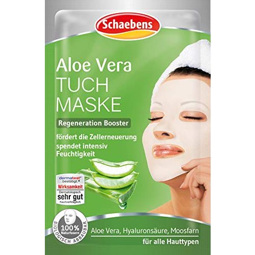 Gesichtsmasken Schaebens Aloe Vera Tuchmaske, 21 g