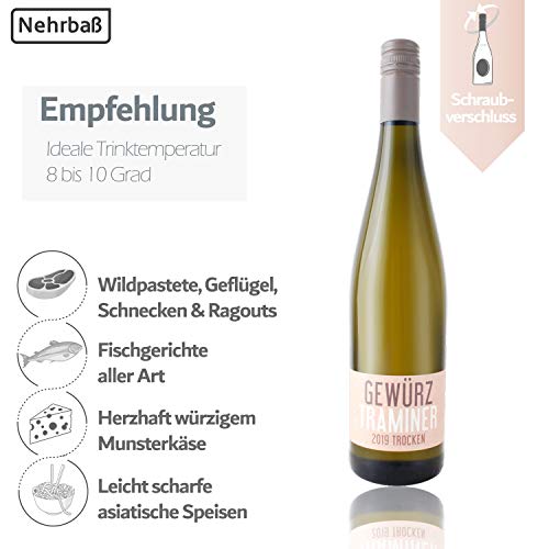 Gewürztraminer Nehrbaß – “ 2019” – Weißwein trocken 3 x á 0,75 L