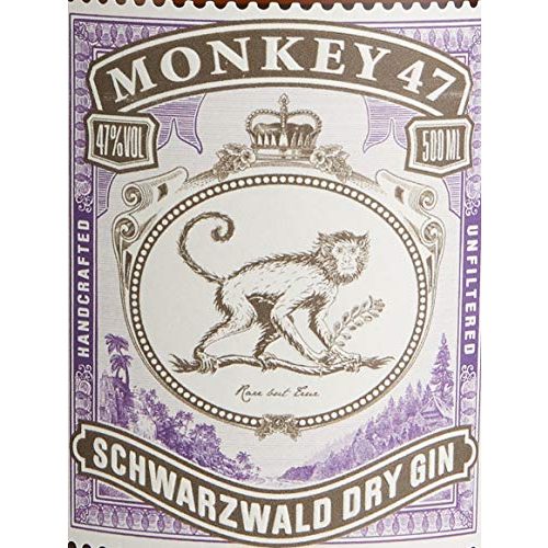 Gin Monkey 47 Schwarzwald Dry in traditioneller Holzkiste
