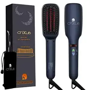 Glättbürste CNXUS Ionischer Haarglätter Bürste, MCH Keramisch