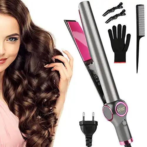 Glätteisen (Locken) HOSPAOP Glätteisen und Lockenstab – 2 In 1