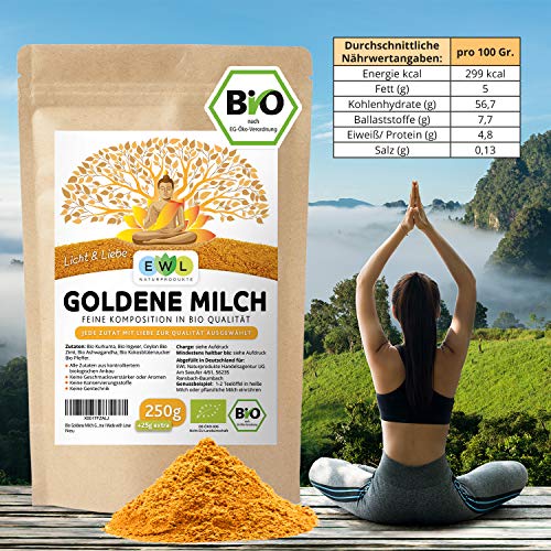 Goldene-Milch-Pulver EWL Naturprodukte Bio Goldene Milch