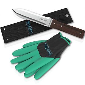 Grabungsmesser BlizeTec Hori Hori Messer-Set mit Handschuhen