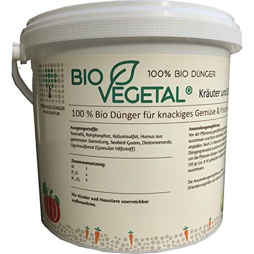 Guano-Dünger BioVegetal 100% Bio-Dünger 5 kg Eimer