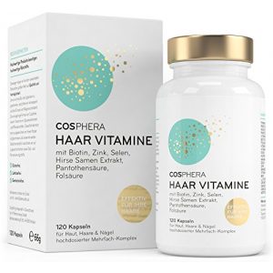 Haar-Vitamine Cosphera – hochdosiert, 120 vegane Kapseln
