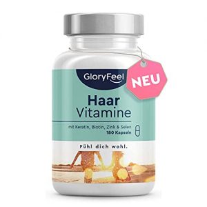 Haar-Vitamine gloryfeel Haar Vitamine, 24 Vitalstoffe, 180 Kapseln