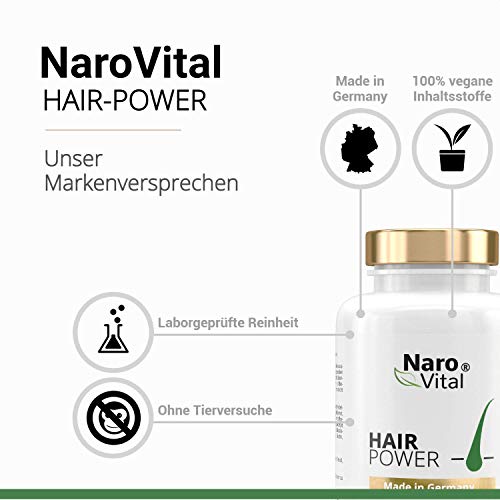 Haar-Vitamine NaroVital – hochdosiert 120 Kapseln (2 Monate)
