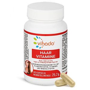 Haar-Vitamine Vihado Haar Vitamine – Haarkapseln, 60 Kapseln