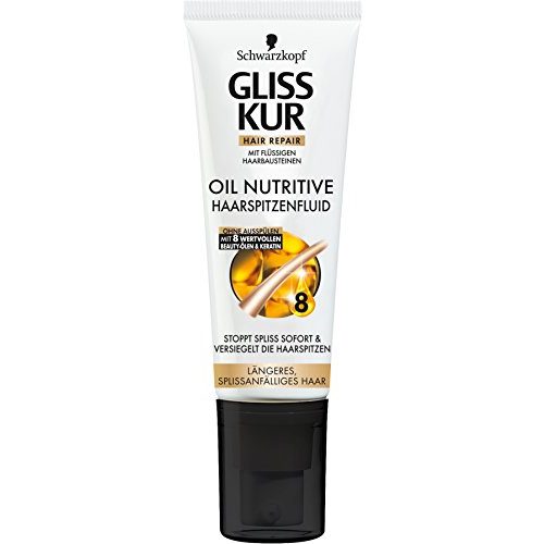 Haarspitzenfluid Gliss Kur Schwarzkopf , Oil Nutritive, (5 x 50 ml)
