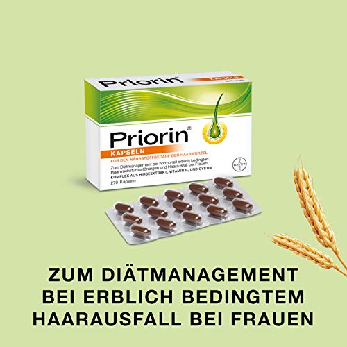 Haarwuchsmittel Priorin Kapseln, hormonell erblich, 270 Kapseln